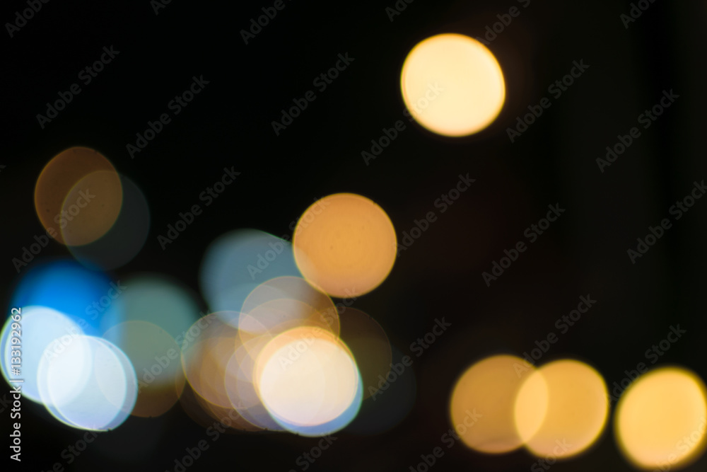 colorful bokeh of the light from the city colorful bokeh of the light from the city
