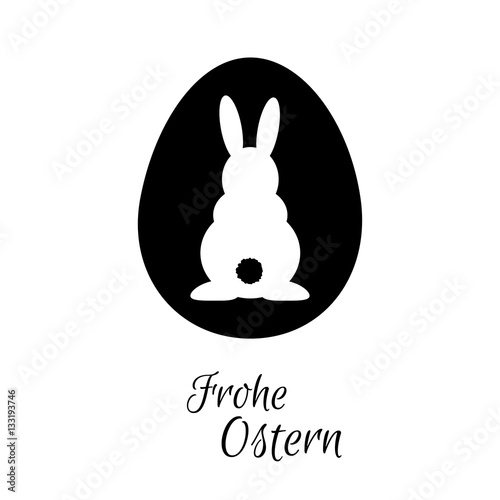 Osterhase - Frohe Ostern - Vektor Grafik