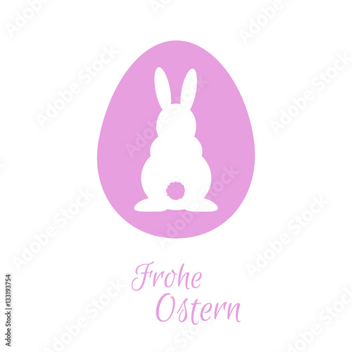 Osterhase - Frohe Ostern - Vektor Grafik