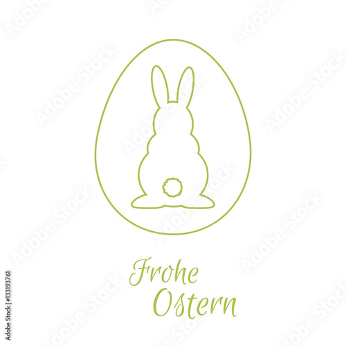 Osterhase - Frohe Ostern - Vektor Grafik