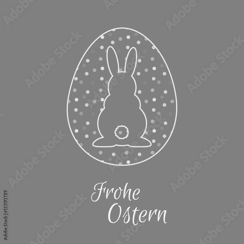 Osterhase - Frohe Ostern - Vektor Grafik