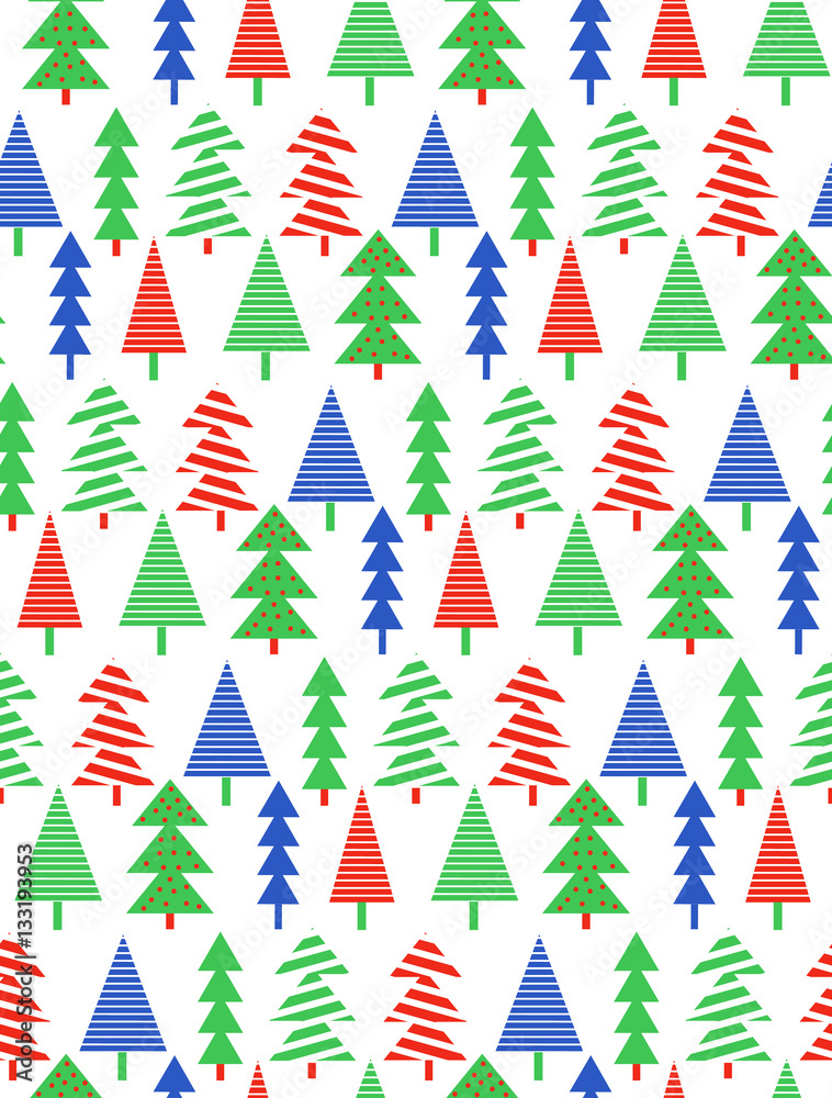 Christmas trees with stripes seamless pattern. Seamless pattern with green fir-trees. Triangle Pine Tree. Christmas seamless pattern flayer, banner, poster templates. Christmas trees with stripes seamless pattern. Seamless pattern with green fir-trees. Triangle Pine Tree. Christmas seamless pattern flayer, banner, poster templates.