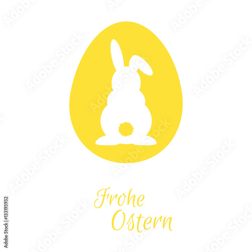 Osterhase - Frohe Ostern - Vektor Grafik