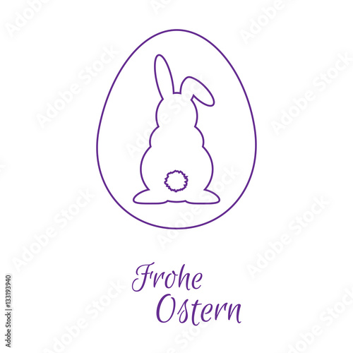 Osterhase - Frohe Ostern - Vektor Grafik