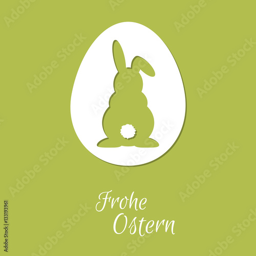 Osterhase - Frohe Ostern - Vektor Grafik