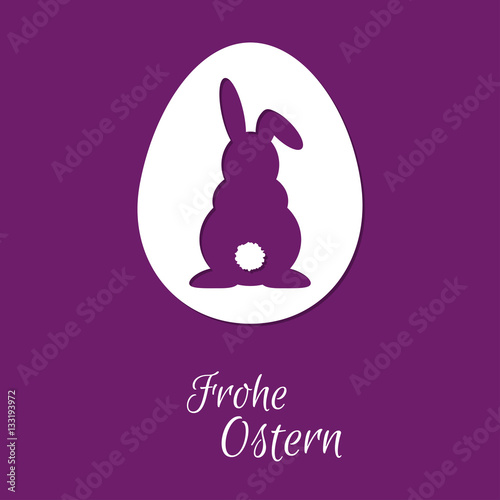Osterhase - Frohe Ostern - Vektor Grafik