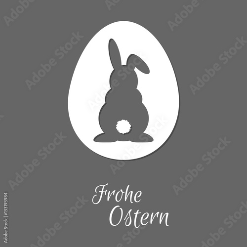 Osterhase - Frohe Ostern - Vektor Grafik