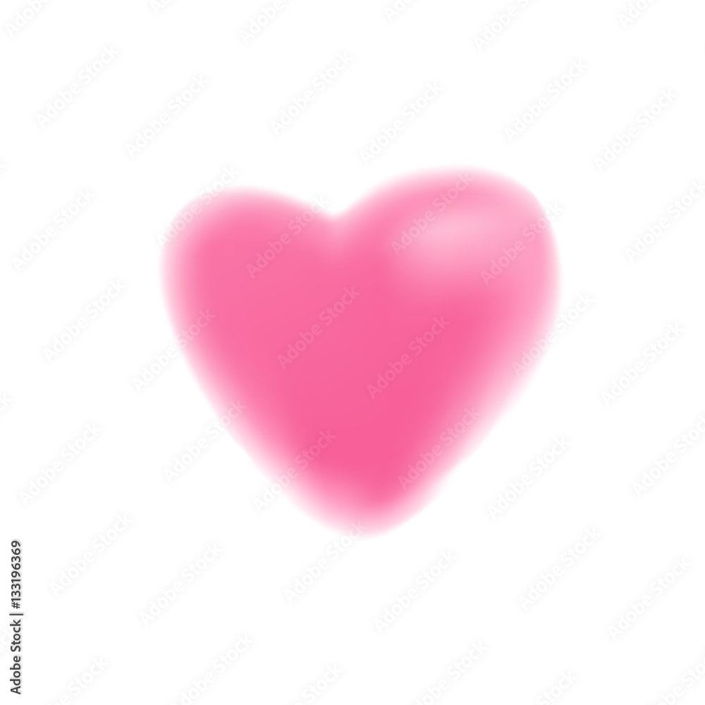 Blurr heart symbol