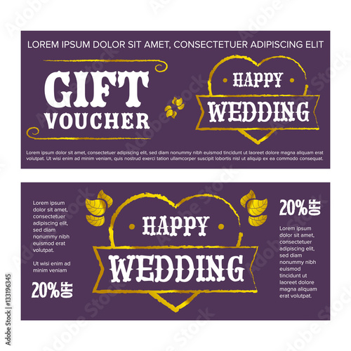 Gift voucher for wedding