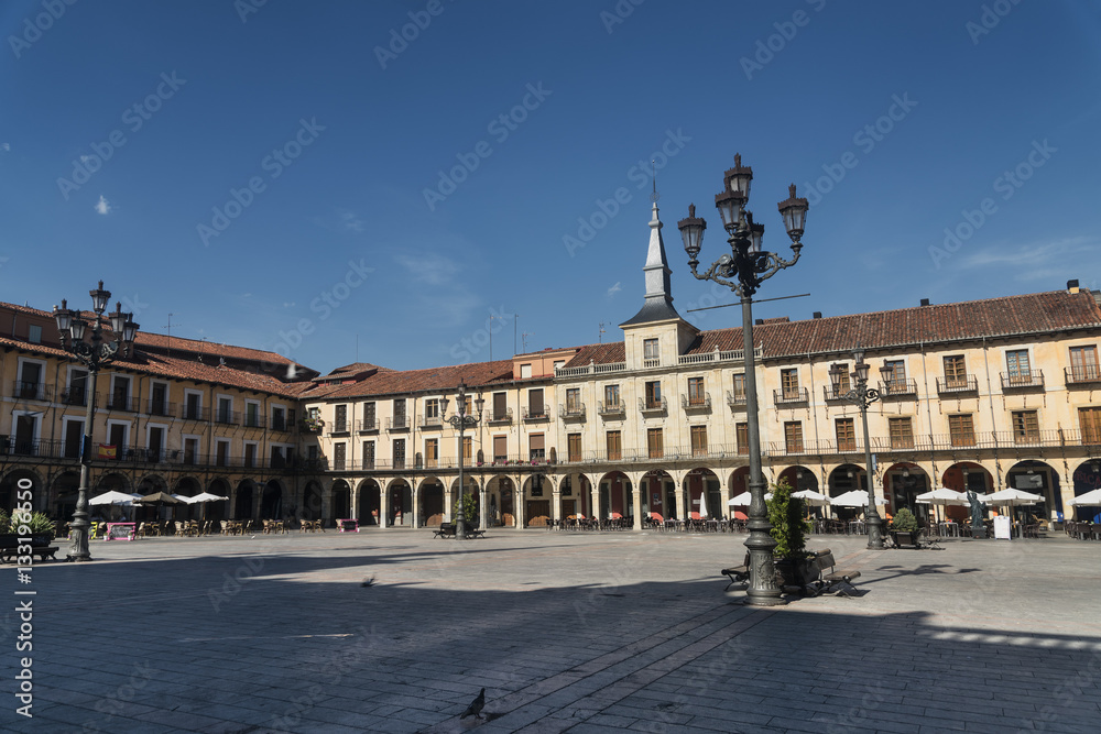 Leon (Spain): Plaza Mayor