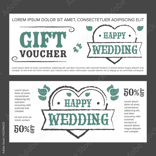 Gift voucher for wedding