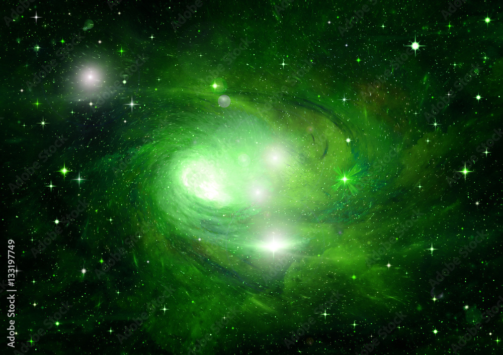 Obraz premium galaxy in a free space