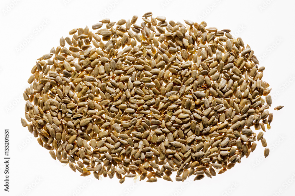 The kernel of sunflower seeds. Texture.