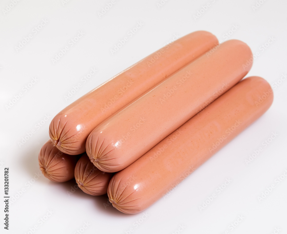 Sausage on a white background. Sausage on a white background.