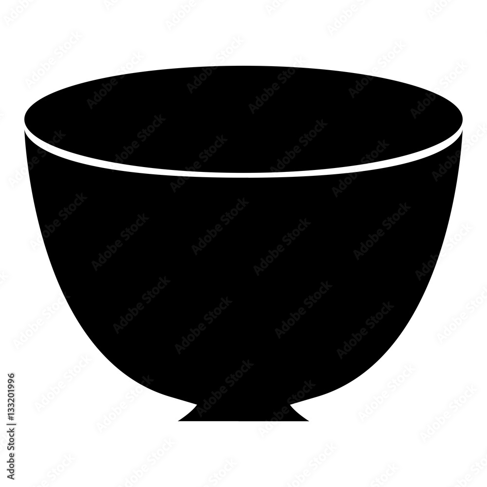 Ramen icon - Flat design, glyph style icon - Filled black