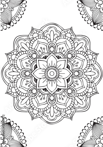 Background mandala flower to meditation