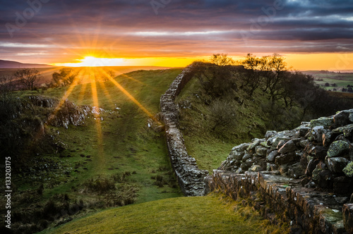 Obraz na plátně Hadrian's Wall, Northumberland