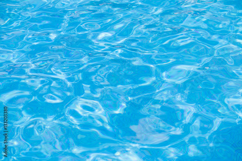 Clear blue water in pool