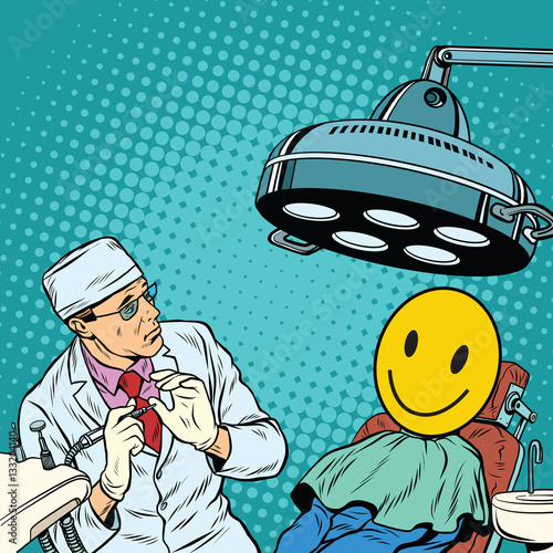 Dentist afraid happy faces