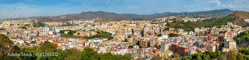 Panoramic view of Malaga from Gibralfaro Castle, Spain © Leonid Andronov