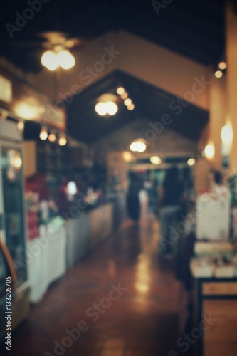 Blurred of cafe