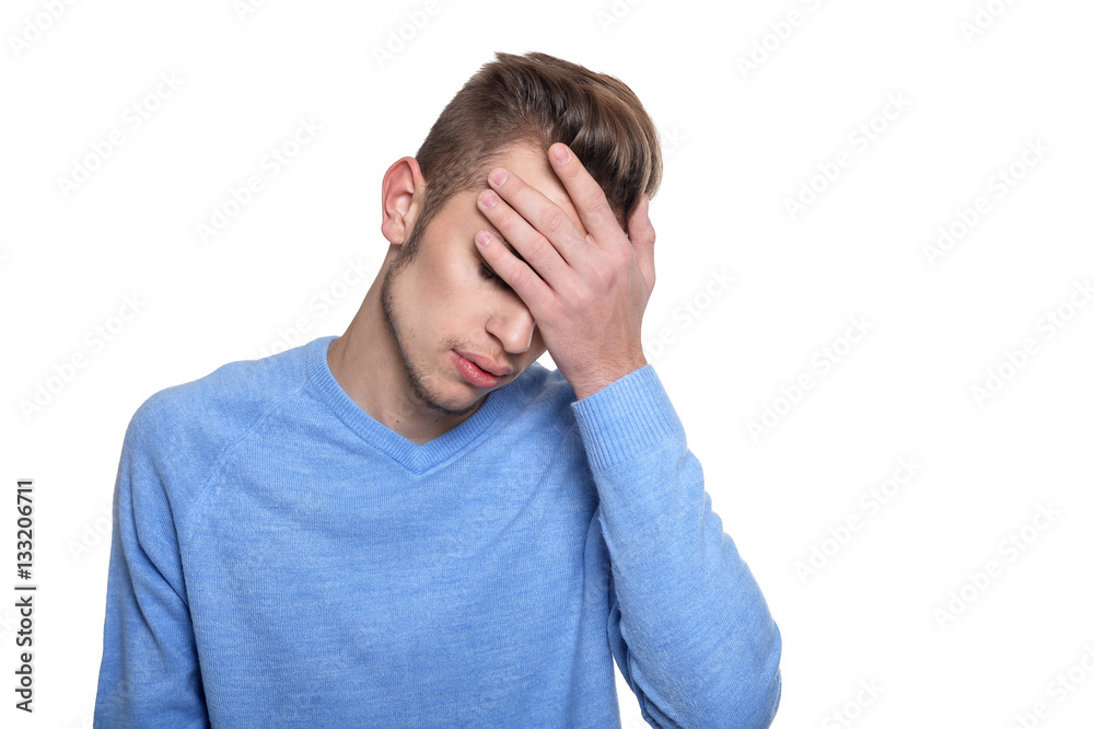 young man making facial expression young man making facial expression