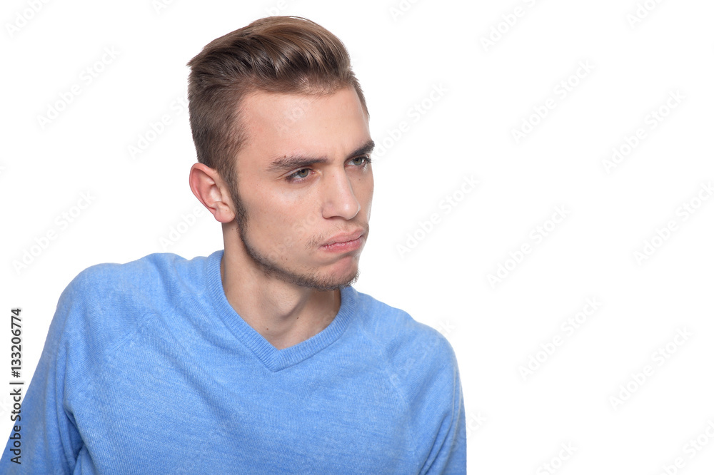young man making facial expression young man making facial expression