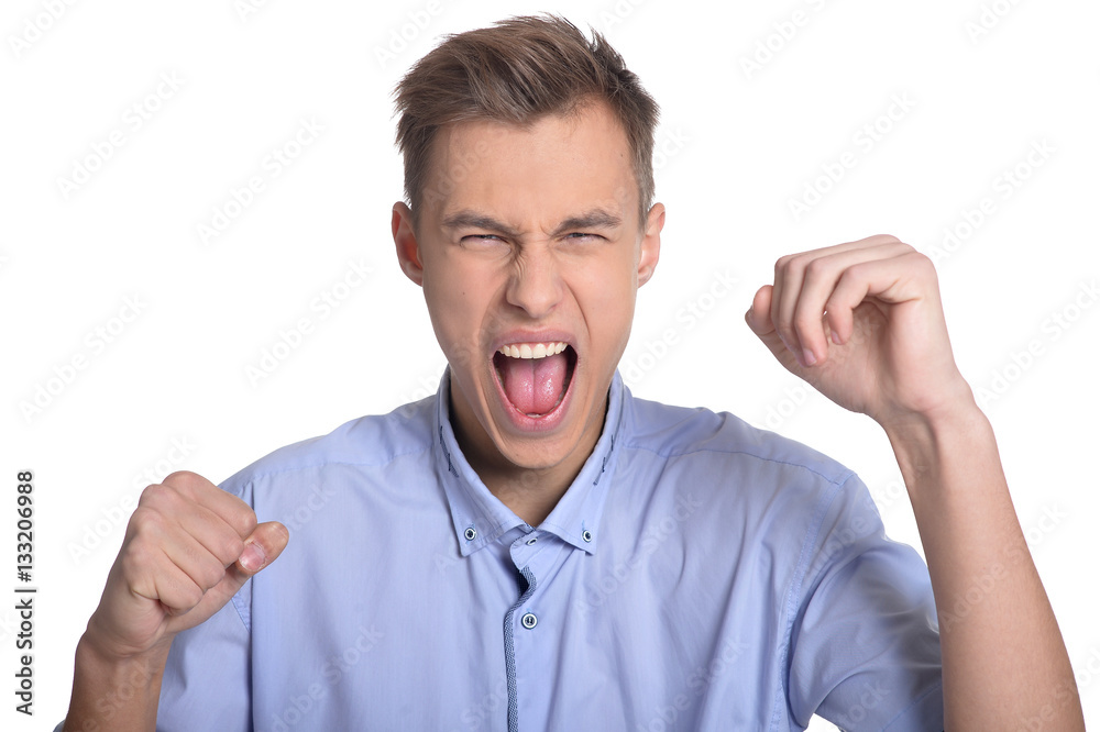 young man making facial expression young man making facial expression