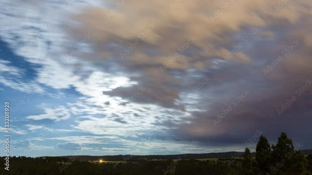 Perseid Meteor Shower Blocked by Moon and Clouds Perseid Meteor Shower Blocked by Moon and Clouds