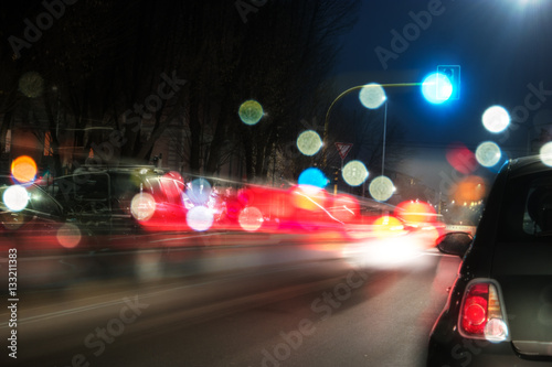 traffico notturno photo
