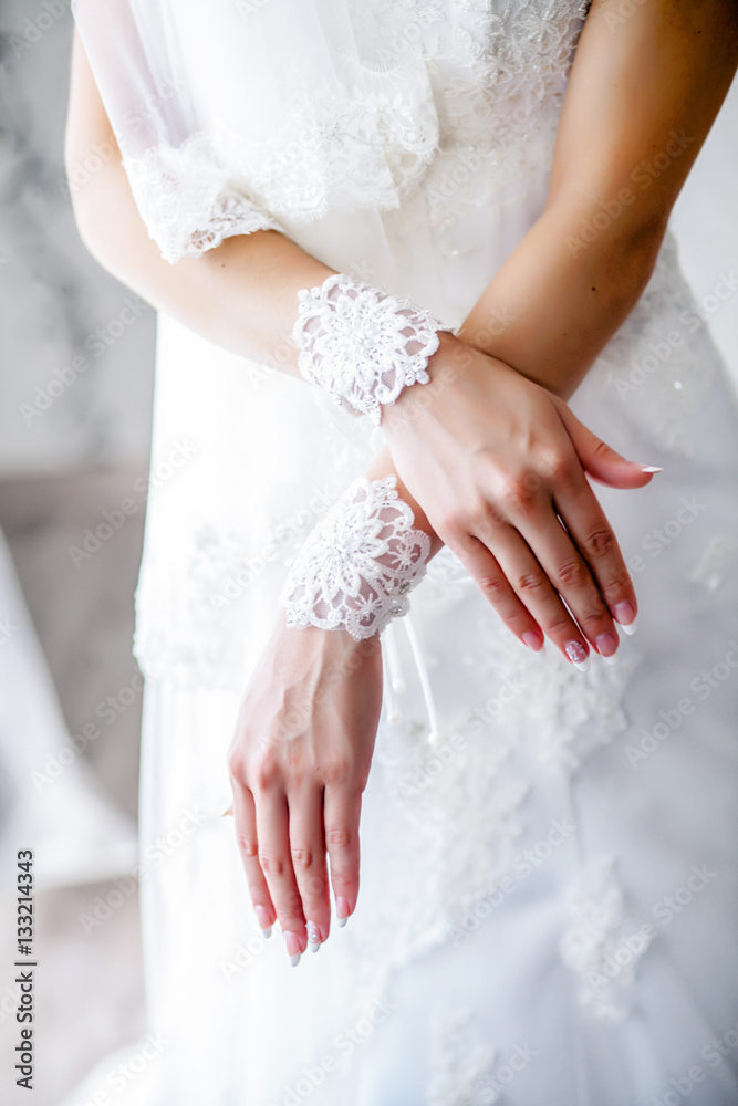beautiful Hands of the bride