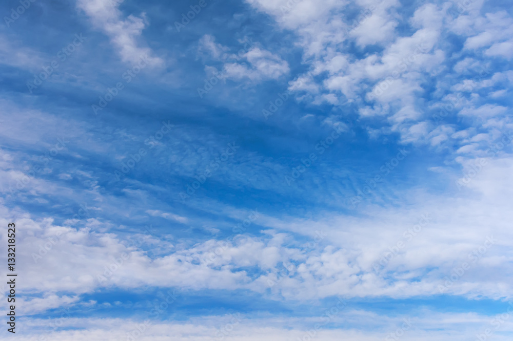 Background from the blue sky with white clouds