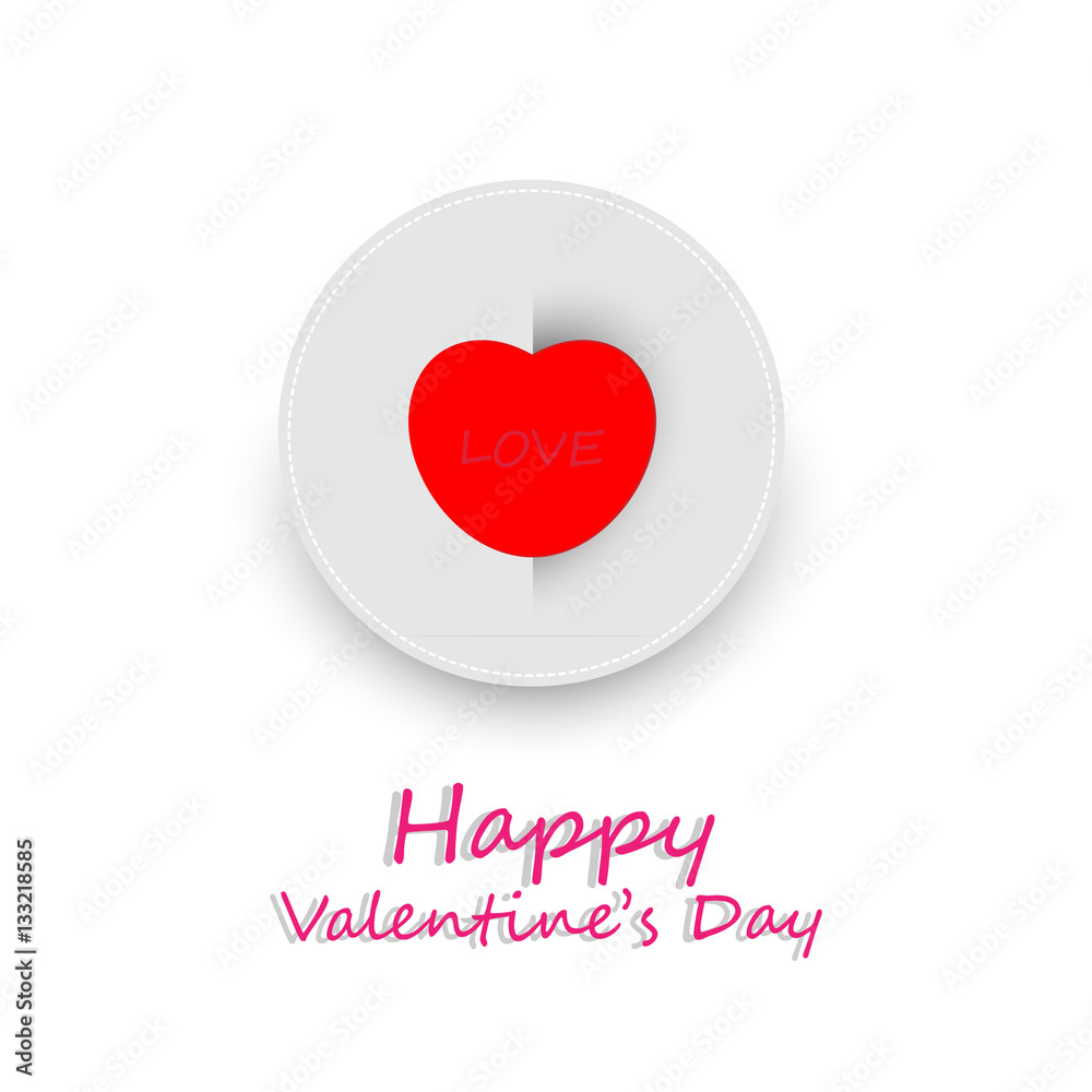 Card happy valentine day