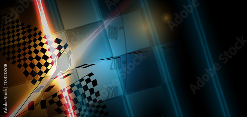 Racing speed background, vector illustration abstraction in car track motion