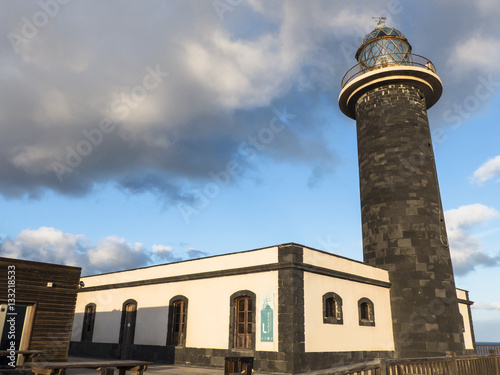 Lighthouse on Fuerteventura Canary Islands called Faro de Toston.