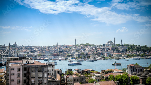 Eminonu, Turkey - April 18, 2014: Eminonu district in Istanbul photo