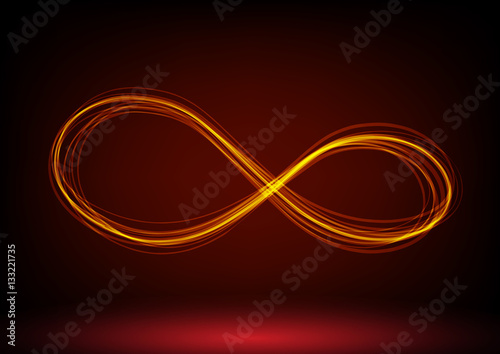 line infinity symbol. Vector illustration