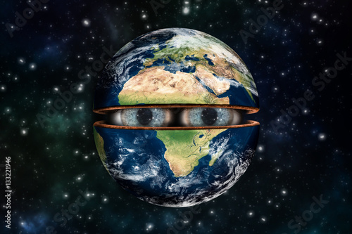 Fototapeta Naklejka Na Ścianę i Meble -  Watching around in the deep space - Uno sguardo nello spazio profondo