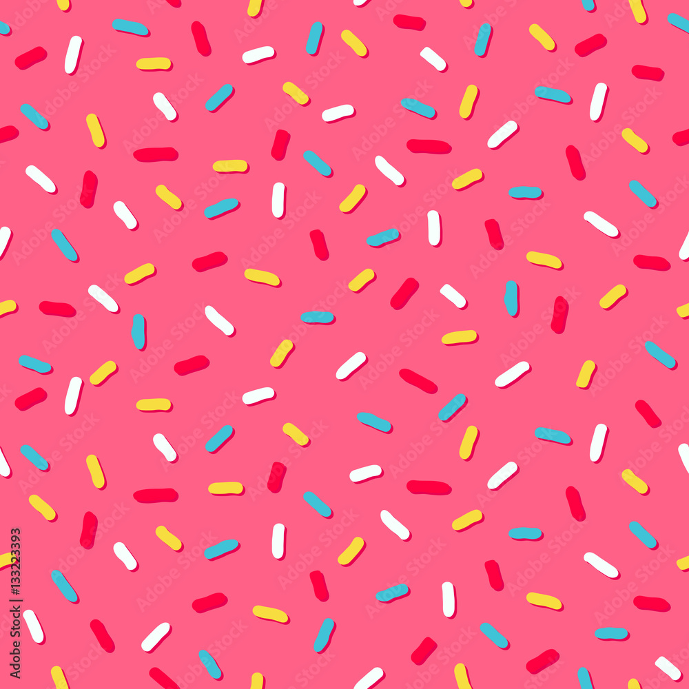 donut's pink glaze. seamless pattern donut's pink glaze. seamless pattern
