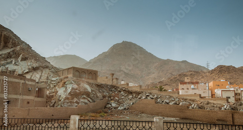 Canvas Print Mount Uhud is a mountain north of Medina, Saudi Arabia.