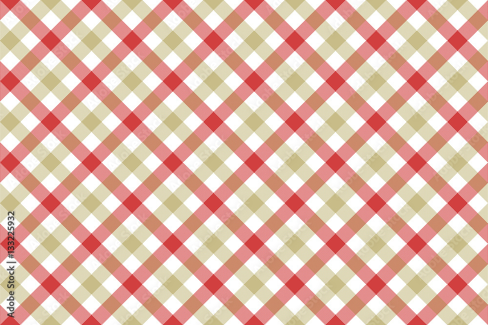 Red beige check diagonal fabric texture background seamless patt Red beige check diagonal fabric texture background seamless patt