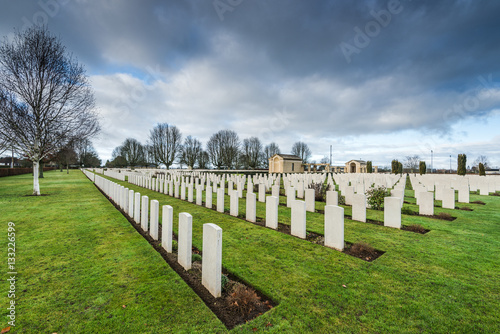 British and Commonwealth War Cemetery in Bayeux,France