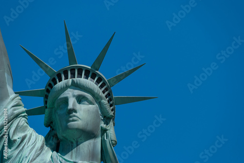 Statue of Liberty close up portrait © Neeqolah