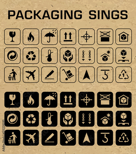 Vector Packaging Icons Set