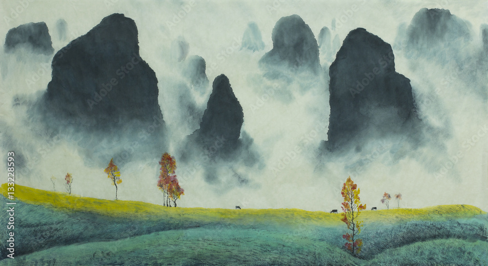 Fototapeta Chinese mountain landscape