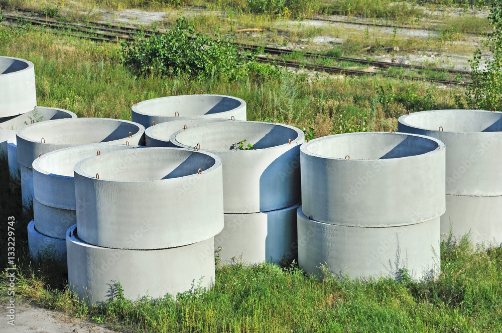 Concrete circle pit Concrete circle pit