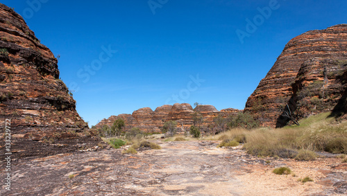 Outback Australia  View on bee hive cones in Purnululu NP