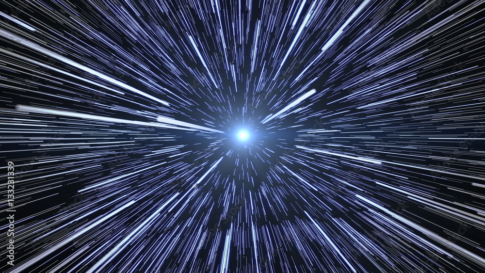 Obraz premium Hyperspace Stars Travel