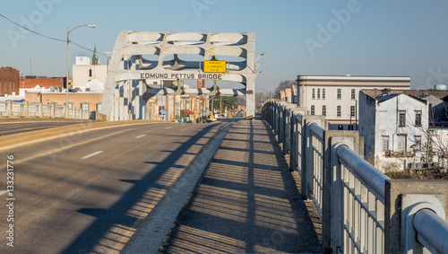 The Edmund Pettus Bridge, site of the Bloody Sunday attack in 1965 in Selma, Alabama photo
