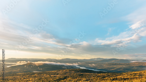Scenic mountain view at Åreskutan in Sweden